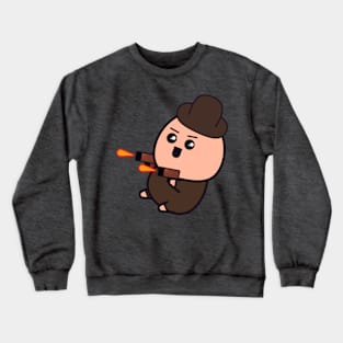 cute cowboy gunfighter Crewneck Sweatshirt